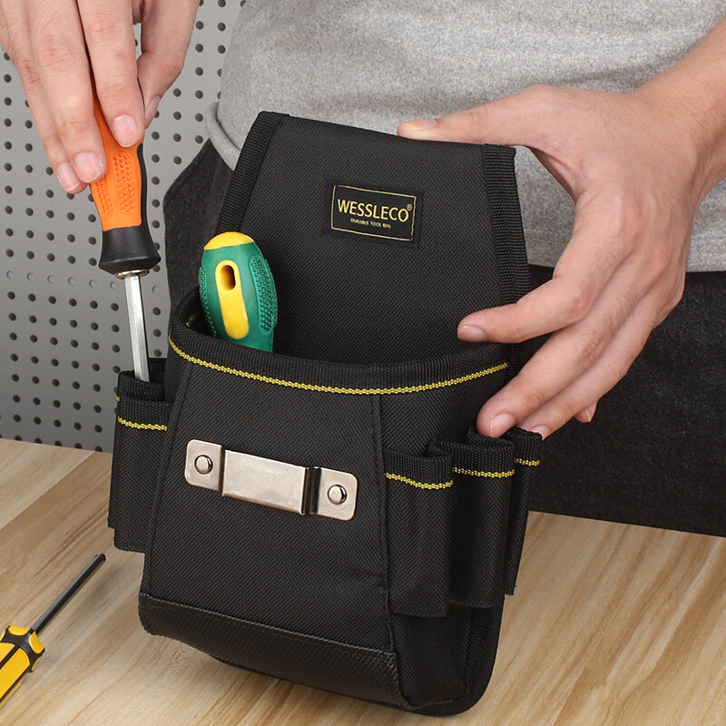 Bolsa de electricista multifuncional para el hogar, Kit de herramientas de electricista, herramienta portátil, bolsa de cintura, llave de destornillador de Hardware
