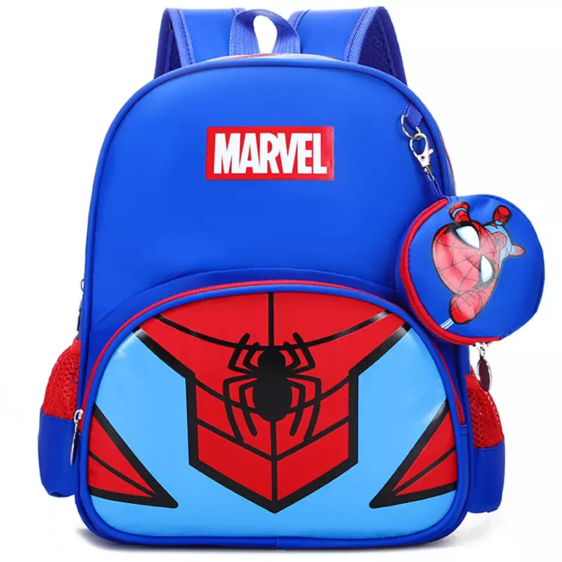 Рюкзак детский с героями Диснея, модная школьная сумка на плечо с рисунком паука, капитана мальчика, вместительный портфель для студентов