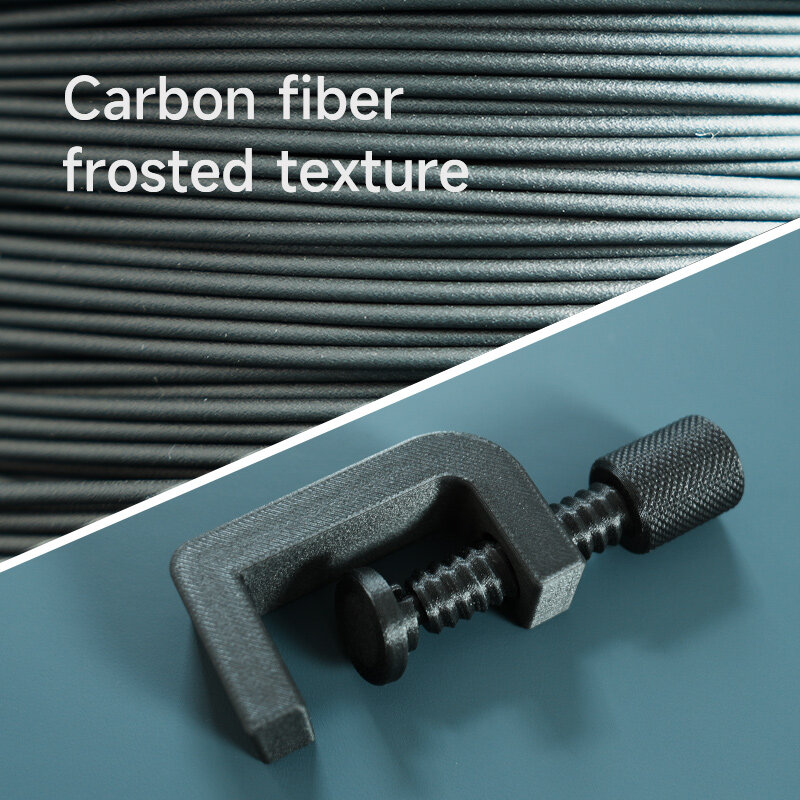 ESUN Printer 3D PLA serat karbon, filamen Cetak Cepat 1KG 1.75MM PLA-CF serat karbon kekuatan tinggi untuk Lab Bambu