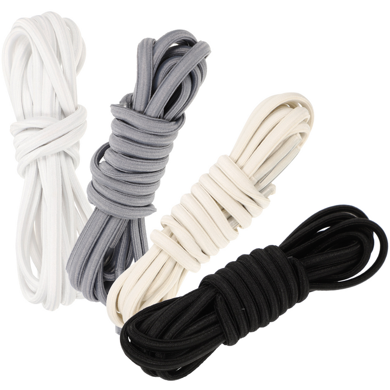 4 Pairs Sneakers Shoe Laces Sports Shoe Laces Tieless Shoe Laces for Adults