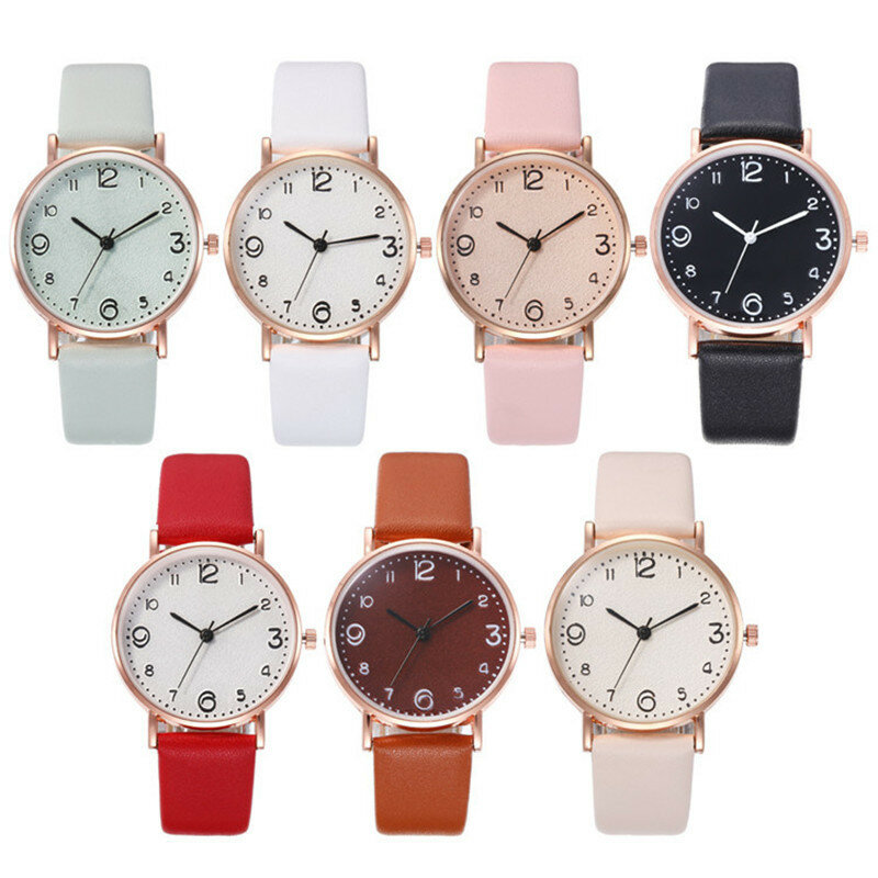 Женские часы с браслетом из искусственной кожи, кварцевые часы, элегантные модные кварцевые часы, наручные часы, Montre Femme Reloj Mujer