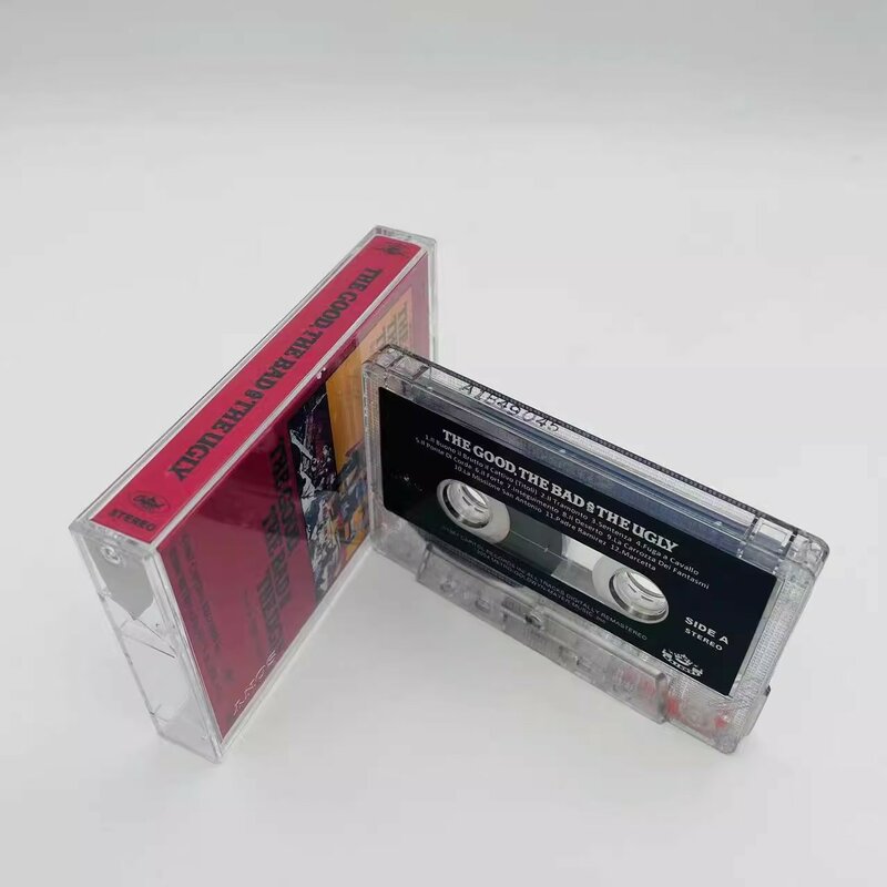 Gravação de The Good The Bad and The Ugly Music, Ennio Morricone OST Album, Cassete Cosplay, Walkman Soundtracks Box, Filme clássico