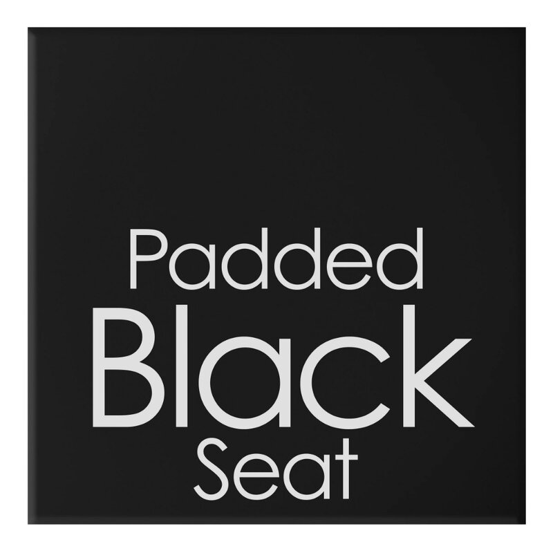Складной стул 24 дюйма с открытой спиной и вместимостью фунтов (черный)