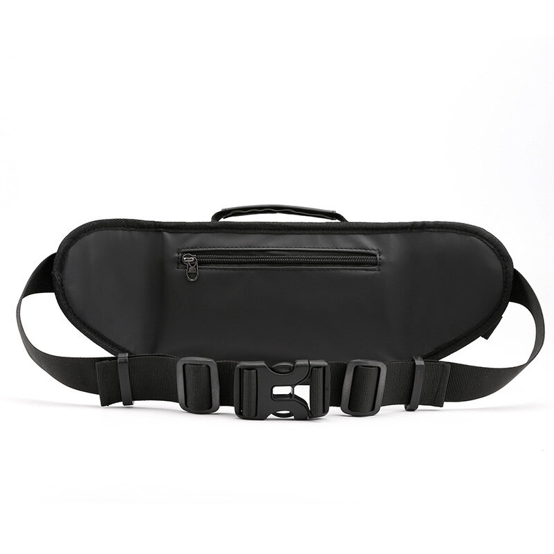 New fashion outdoor waist bag running close fitting waist bag reflective strip chest bag anti theft mobile phone cashier bag
