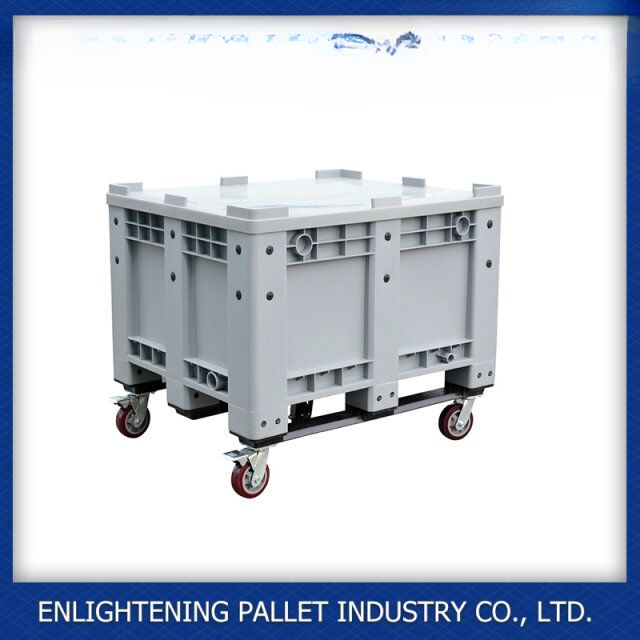 Strong Industrial Mobile Pallet Size Plastic Storage Box