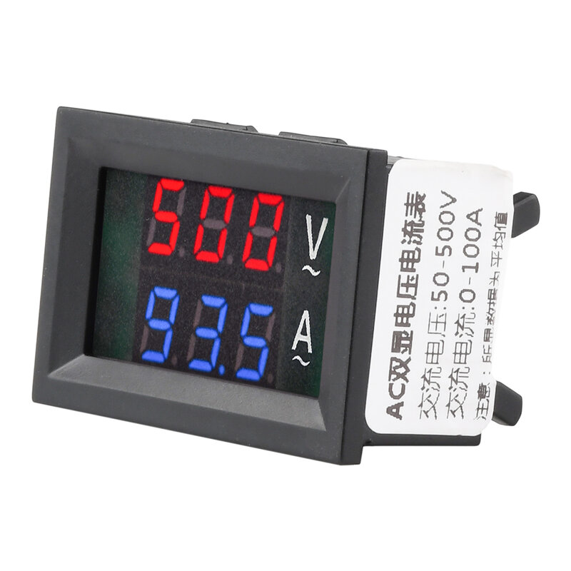 Medidor de corriente de voltaje con pantalla Dual, probador de voltímetro LED, amperímetro, Detector con transformador, AC 220V, 10A, 50A, 100A