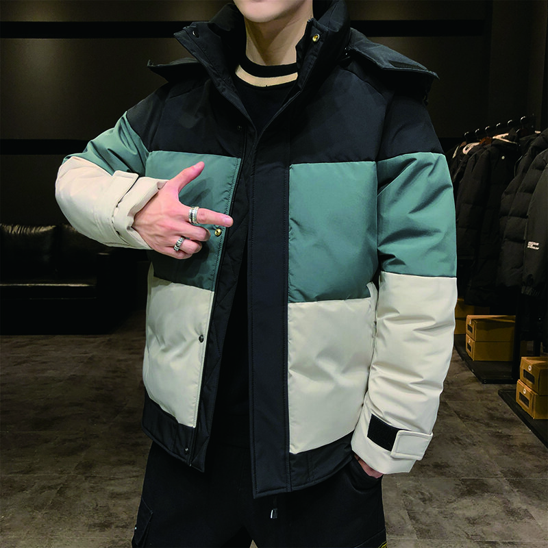 YAPU 2022 가을 겨울 새로운 남성 후드 캐주얼 다운 재킷 두껍고 따뜻한 남성 겨울 의류 805