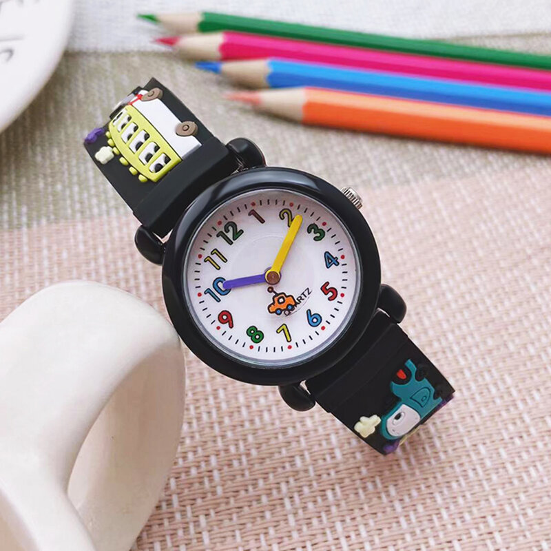 Chaoyada-reloj de cuarzo con correa de dibujos animados para niños y niñas, pulsera de mano con personalidad, ideal para regalo