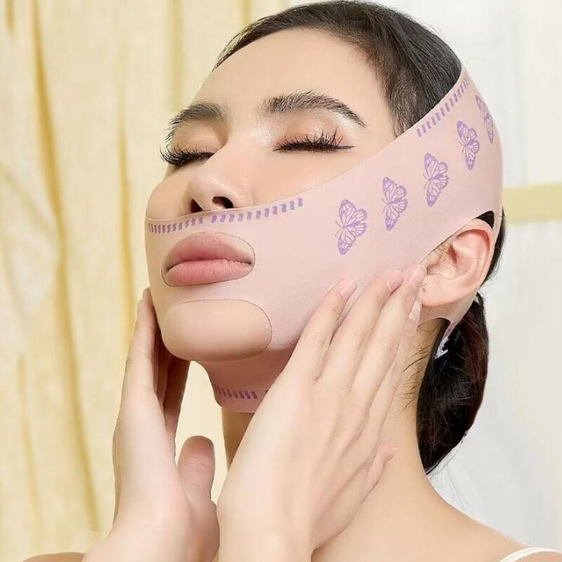 Respirável V Face Band Cheek Lift Up Máscara Fina, Reduzir o queixo duplo, V-Line Shaping Bandage, Anti-Wrinkle Face Bandage, Novo