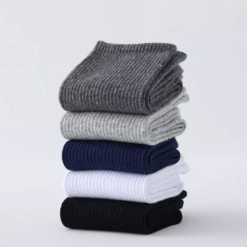 League of lésbico-calcetines largos de algodón con banda de goma para primavera y verano, medias cálidas de algodón peinado blanco