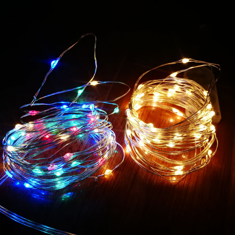 2 متر 5 متر 10 متر 30 متر LED سلسلة أضواء USB/بطارية تعمل بالطاقة الأسلاك النحاسية الجنية أضواء جارلاند لحفلات الزفاف عيد الميلاد أضواء ديكور