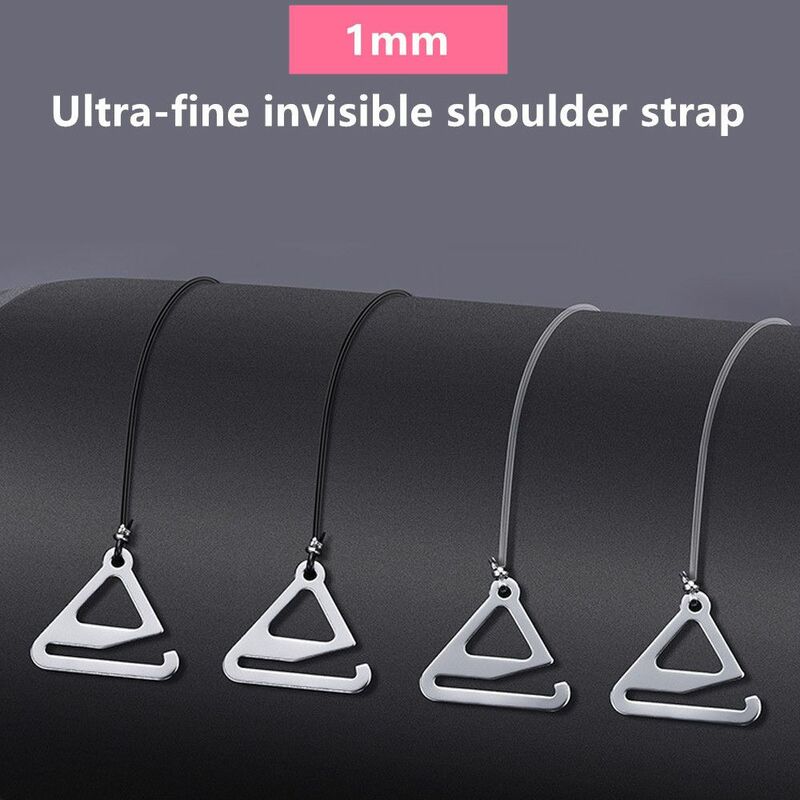 1Pair Women Invisible Lingerie Straps Metal Bra Strap Adjustable Transparent Dress Underwear Accessories Party Shoulder Straps