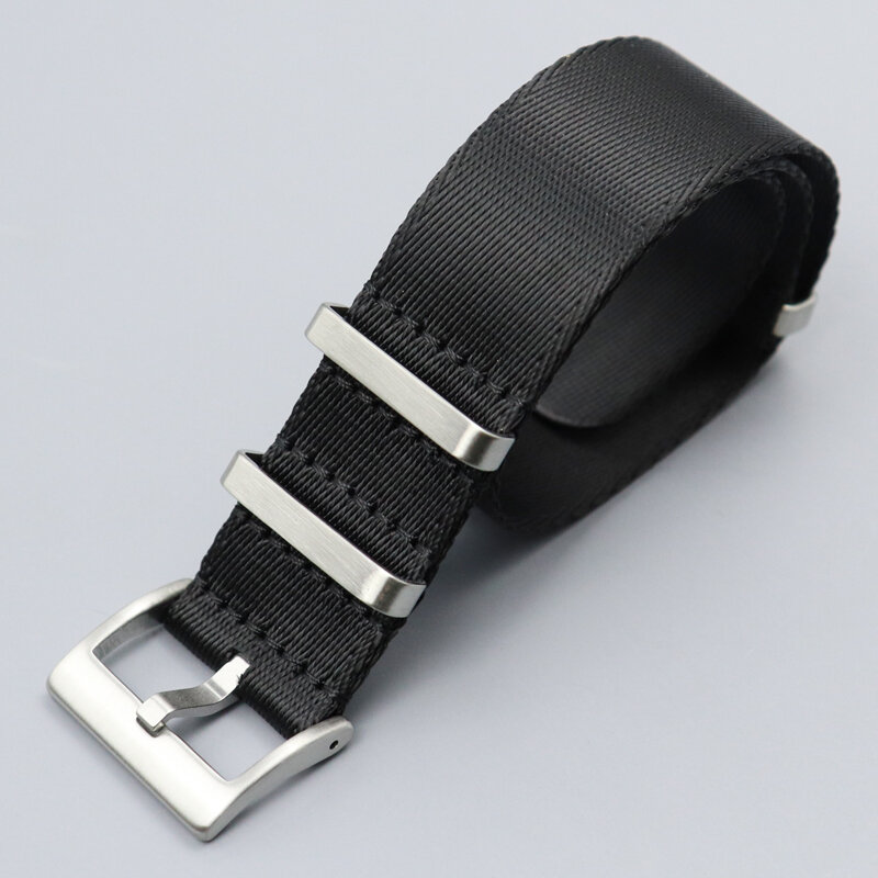 Tali jam tangan nilon 20mm 22mm, tali jam tangan lembut Premium olahraga Universal untuk pengganti 007 20mm 22mm, tali jam nilon