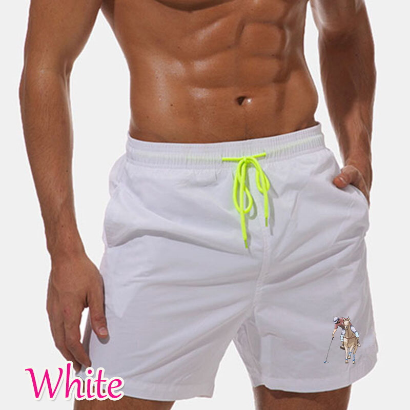 Pantaloni da spiaggia ad asciugatura rapida da uomo estivi pantaloni a cinque punti pantaloncini Casual