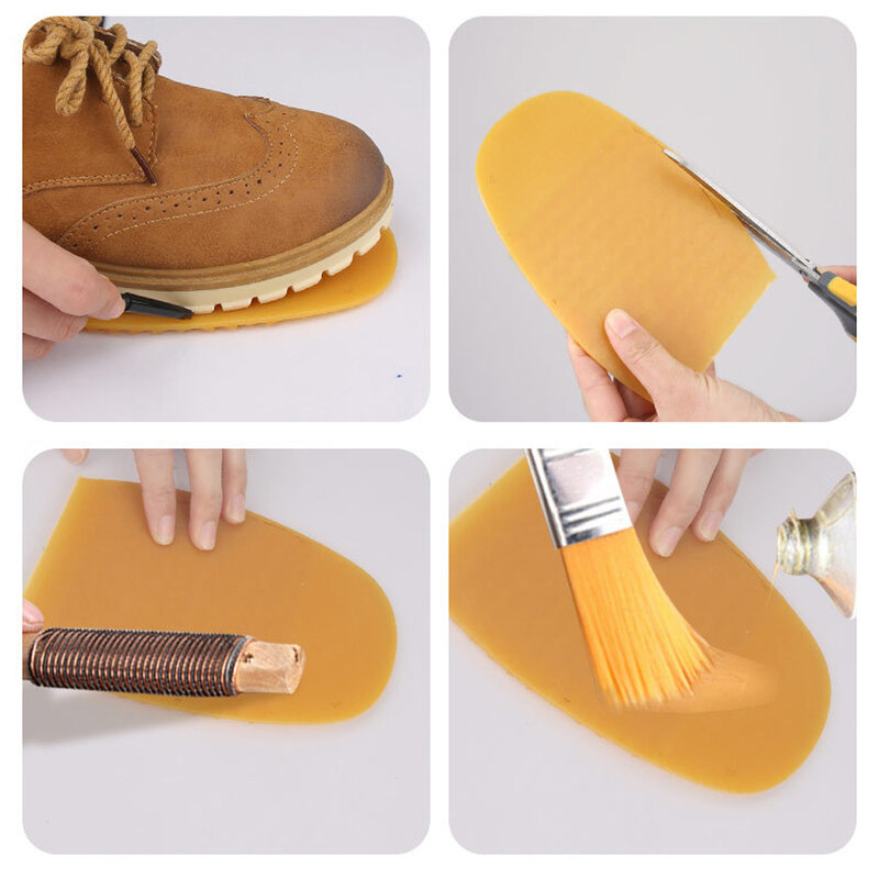 Tapete de sapatos resistente ao desgaste para homens e mulheres, antiderrapante, espessado, auto-adesivo, protetor antepé, adesivos, materiais de reparo