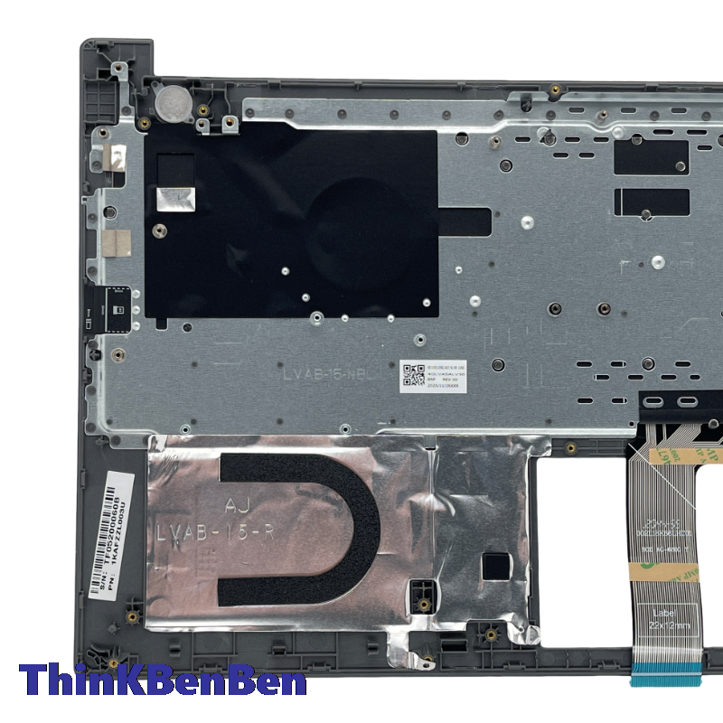 SI papan tuts tuts LCD dengan penutup cangkang Palmrest casing atas warna abu-abu Mineral untuk Lenovo ThinkBook 15 IML IIL Laptop 5CB0W45352