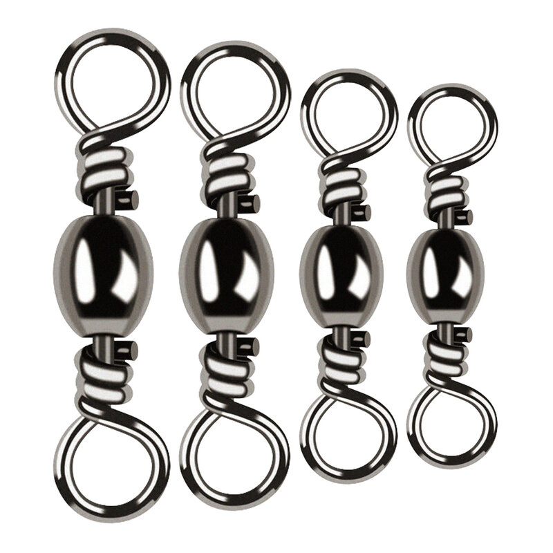 50Pcs Bottle Swivel High Speed Figure Eight Ring 8 Figure Ring Connector Fishing Gear Accessories