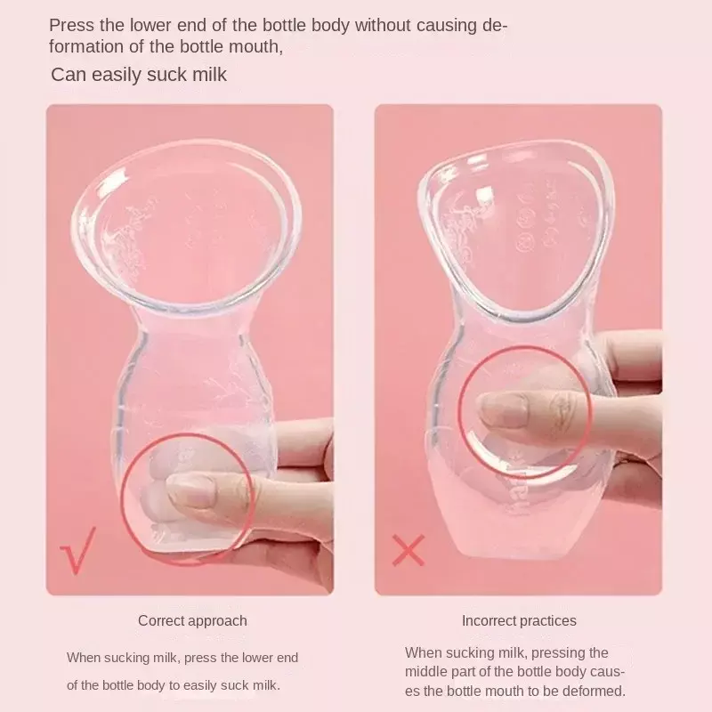 Baby Feeding Manual Breast Pump Partner Breast Collector Automatic Correction Breast Milk Silicone Pumps PP BPA Free