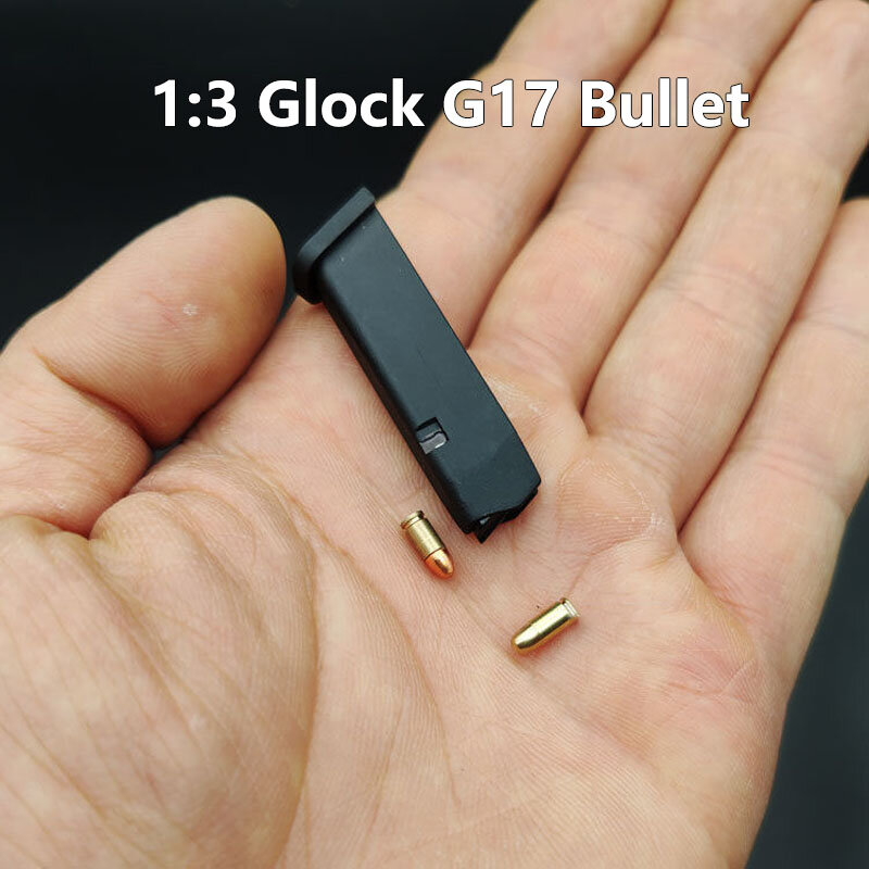 Miniatuur Modell 1:3 Glock G17 Kogel Grundfischen Mini Speelgoed Pistool Modell Zubehör