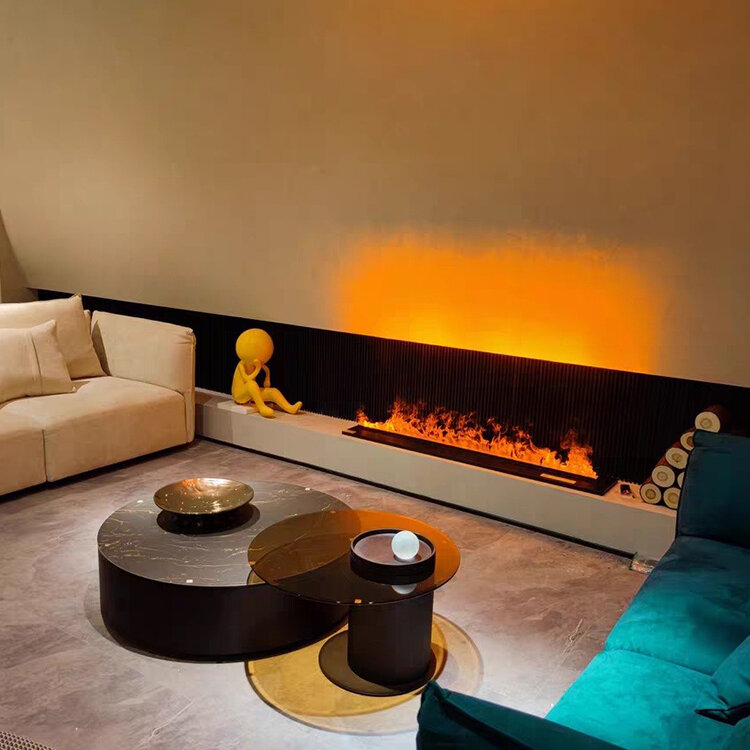 Customized Water Vapor Fireplace Inserts 80 Inches 3d Atomization Steamelectric Fogging Fireplace With Remote Control