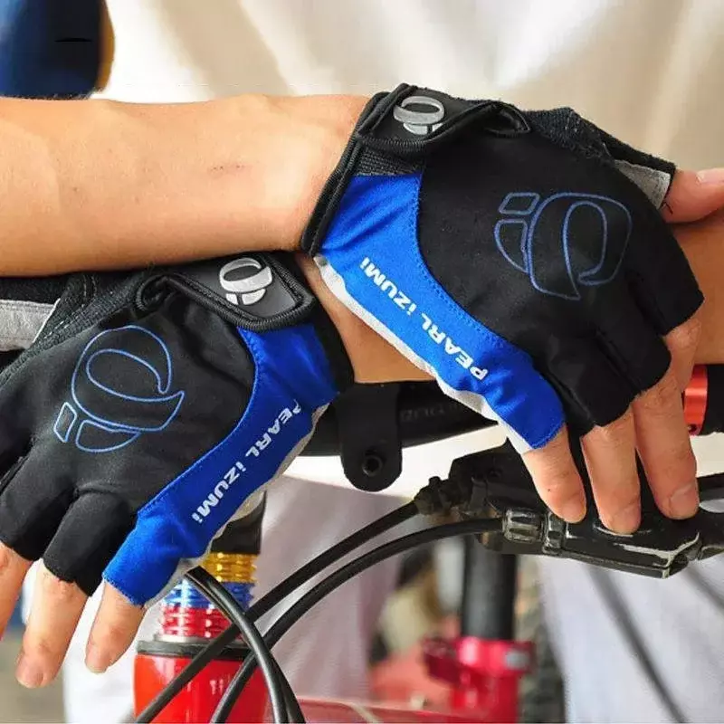 Luvas de ciclismo anti-derrapante metade do dedo, anti-sweand anti-choque MTB Road Bike, bicicleta mão esquerda-direita, gel ZK50