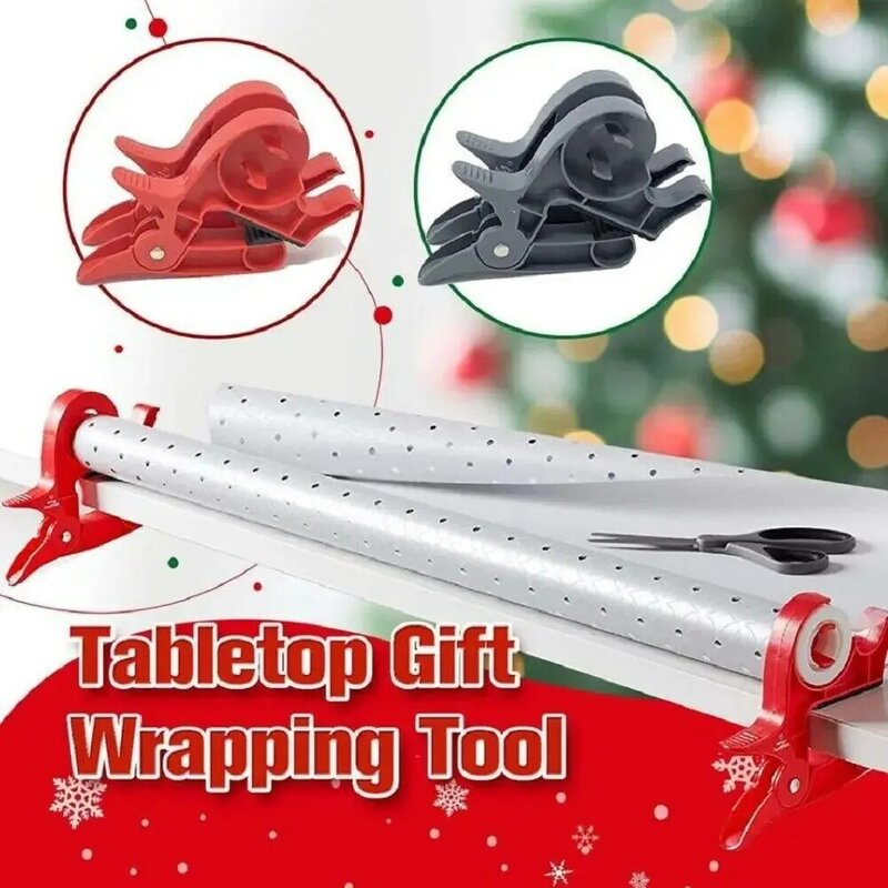1/2PCS Tabletop Wrap Wrap Buddies Gift Plastic Portable Wrap Clips Wrapping Tool