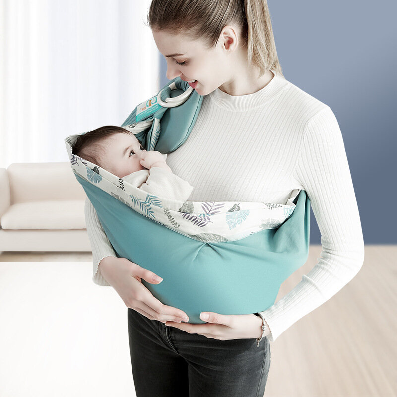 Otulaczek do noszenia noworodka podwójnego zastosowania do noszenia niemowląt chusta do karmienia niemowląt nosidełko siateczkowa tkanina do karmienia piersią (0-36M)