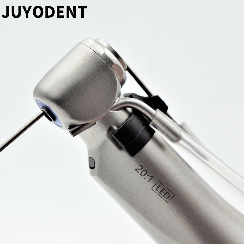 Pieza de mano para implante Dental, generador electrónico LED 20:1 desmontable de acero inoxidable Contra ángulo 20:1