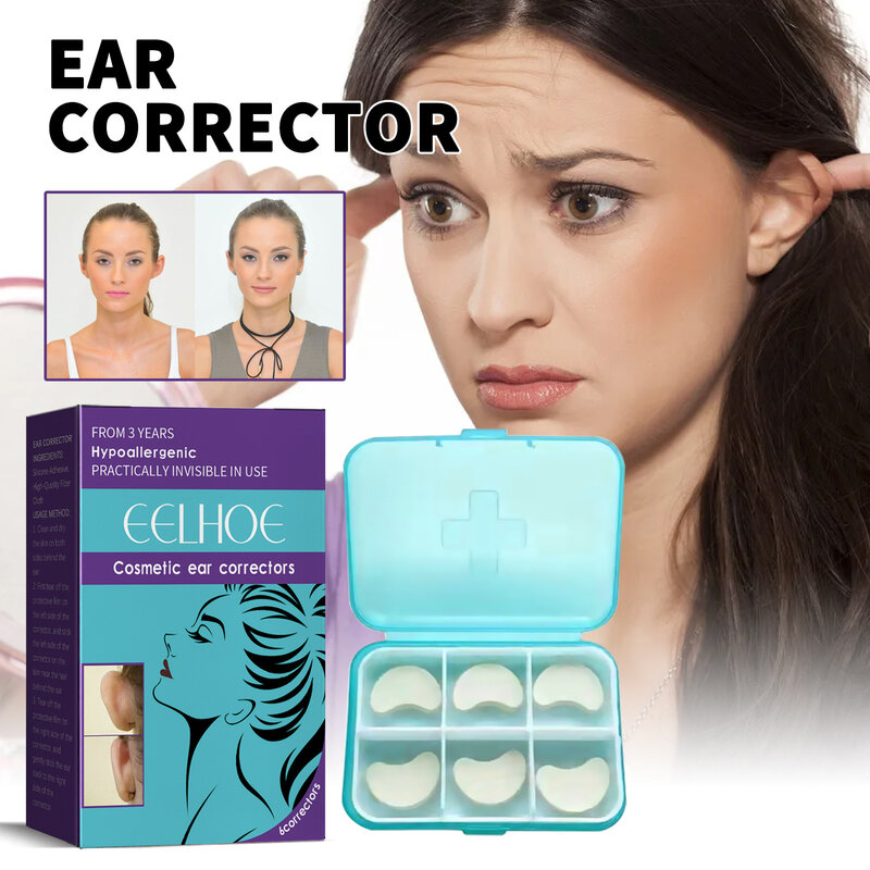 Parche Corrector de oreja autoadhesivo, silicona impermeable, Corrector estético de oreja sin cirugía, herramienta de maquillaje de belleza