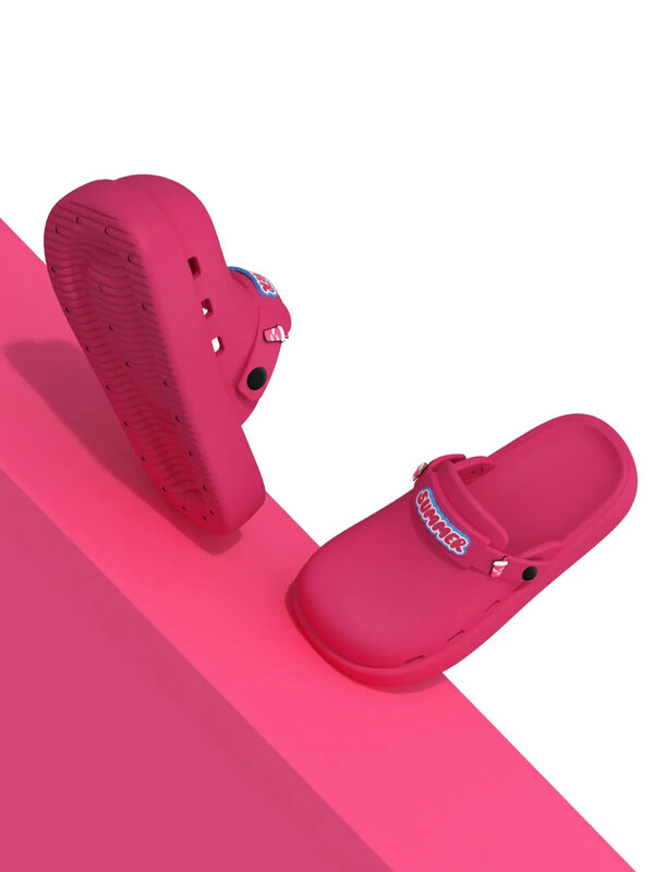 Zapatillas de plataforma y2k para mujer, zuecos de playa con punta hueca, sandalias ligeras, toboganes para interiores y exteriores, Verano