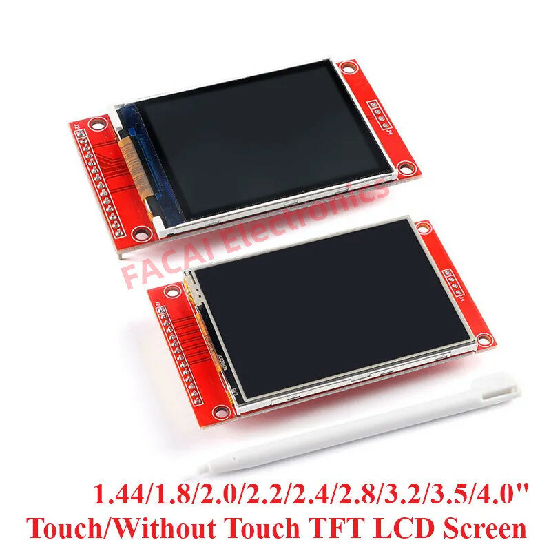 Módulo de pantalla táctil colorida, unidad SPI TFT LCD, 1,44, 1,8, 2,0, 2,2, 2,4, 2,8, 3,2, 3,5, 4,0, 480x320, ILI9341, ILI9488, 240x320