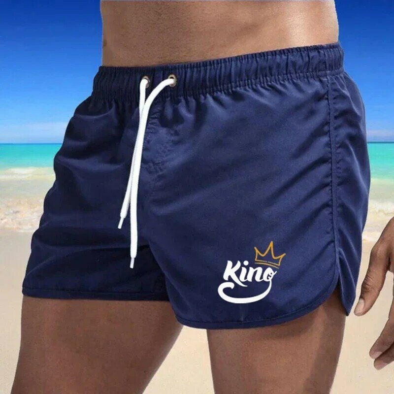 Męskie męskie spodenki plażowe z nadrukiem spodnie szybkoschnące spodnie szybkoschnące