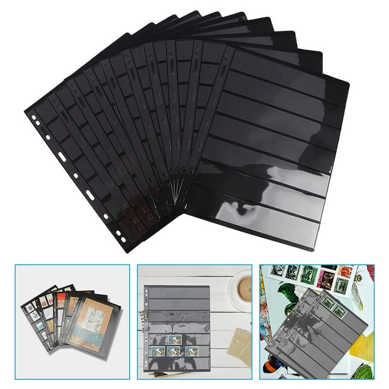 Stamp Collection Albums Storage Holder Seven Rows Page Photobook Album Pages Insert Photo