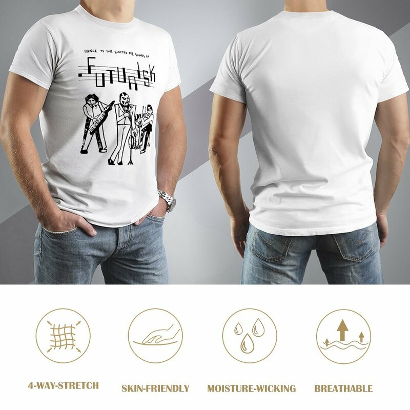 Futurisk DIY 빠른 건조 티셔츠, 히피 의류, 소년 남성 티셔츠 그래픽