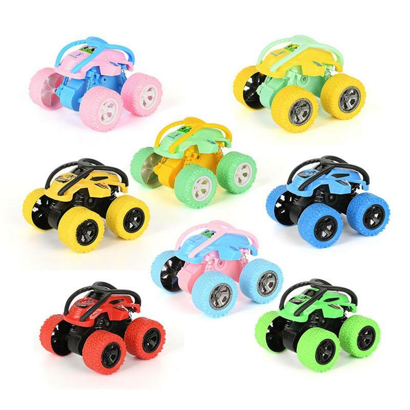 Mini carros de brinquedo com tração nas quatro rodas, veículo off-road inercial, acrobacias rolando, inercial
