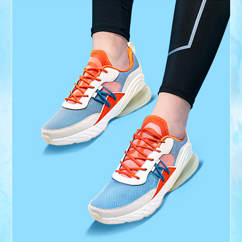 ONEMIX-Zapatillas de correr para hombre, calzado deportivo de malla transpirable con amortiguación de aire, a la moda, para entrenamiento al aire libre, para caminar