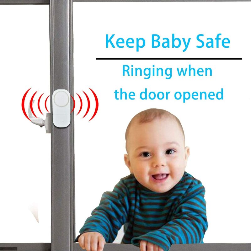 Alarma de seguridad para puerta y ventana, alarma de retardo de tiempo inalámbrica, activación magnética, timbre abierto para seguridad del hogar