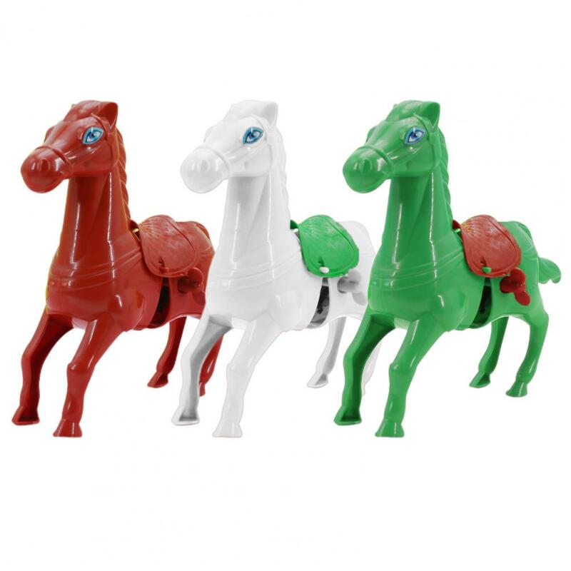 Nakręcana zabawka dla dzieci realistyczna kształt konia nakręcana zabawka dla dzieci nie wymaga baterii dla dzieci w kształcie zegarka dla zwierząt dla chłopców