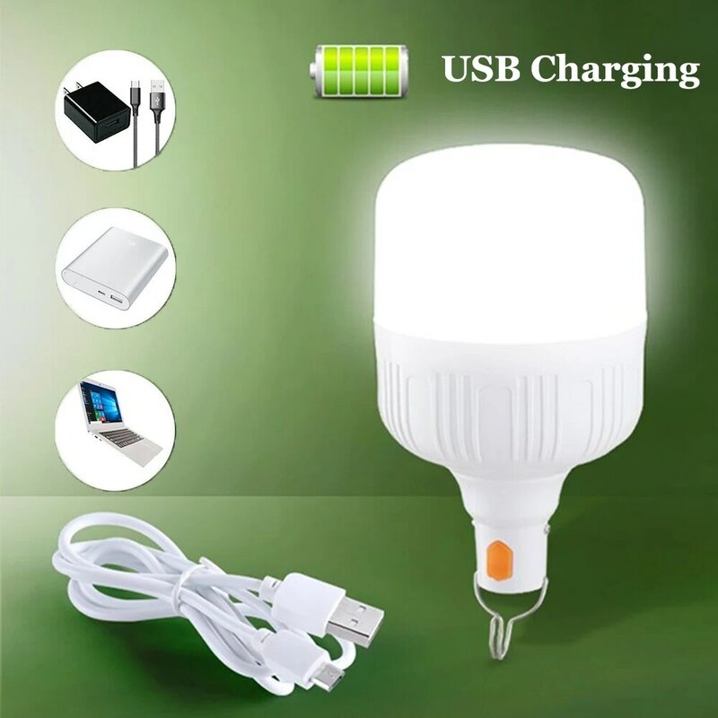 Lampu LED USB portabel, lampu gantung luar ruangan, lampu berkemah, lampu darurat, lampu malam isi ulang daya, lentera tahan air