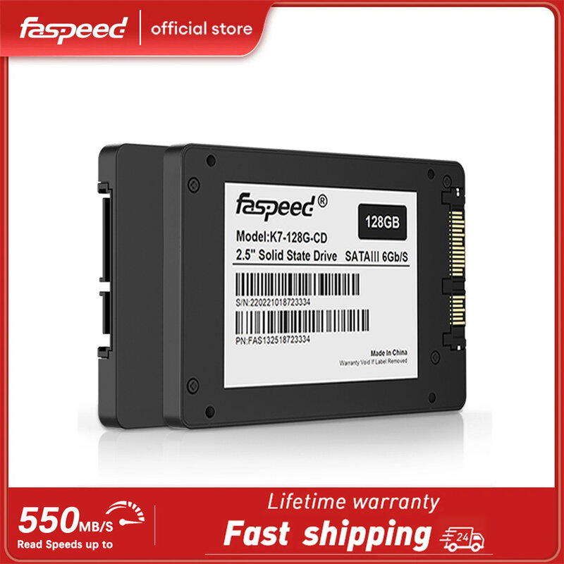 Faspeed 1/10ชิ้น SATA 3 SSD 512GB 256GB 128GB ดิสก์สถานะของแข็ง1 TB 2TB HD 2.5ภายในฮาร์ดดิสก์ SATA3 1 TB สำหรับคอมพิวเตอร์ตั้งโต๊ะแล็ปท็อป