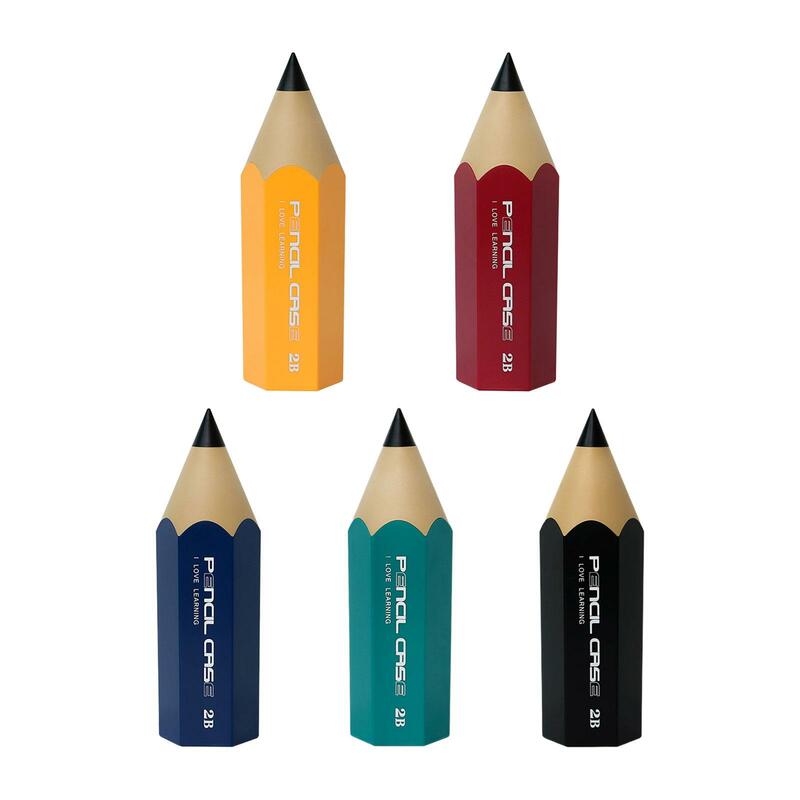 Portalápices en forma de lápiz, portalápices de escritorio multifunción para lápiz labial, suministros de arte, regalos de agradecimiento para profesores