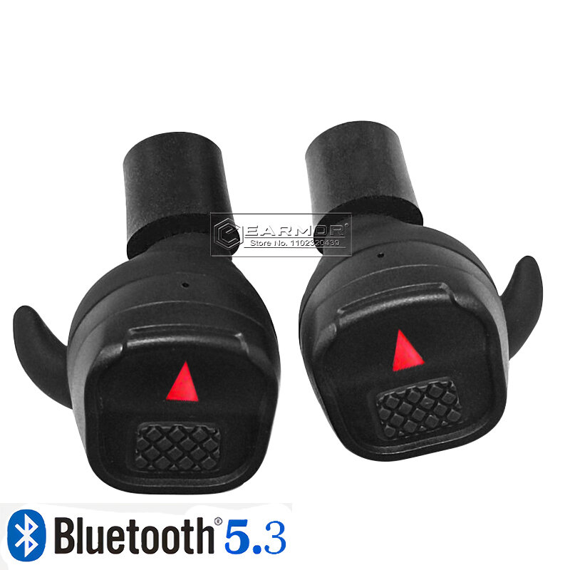 EARMOR Tático Bluetooth Headset, Tampões De Ouvido De Tiro Militar, Protetor De Orelha M20T