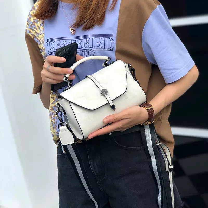 Saco de telefone de couro da moda feminina bolsa de ombro senhoras bolsa de couro mensageiro crossbody saco simples versátil