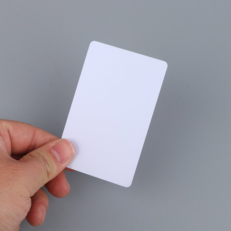 1/5 buah kartu pintar NFC kosong tag S50 Mifare 13.56mhz kartu baca tulis RFID kartu pintar kartu putih