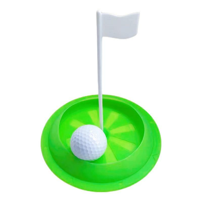 Golf Putting Hole Cup, Pin Flag, Training Hole Cup, Dobrável Silicone Golf Putting Hole para Escritórios, Garagem, Home Yard