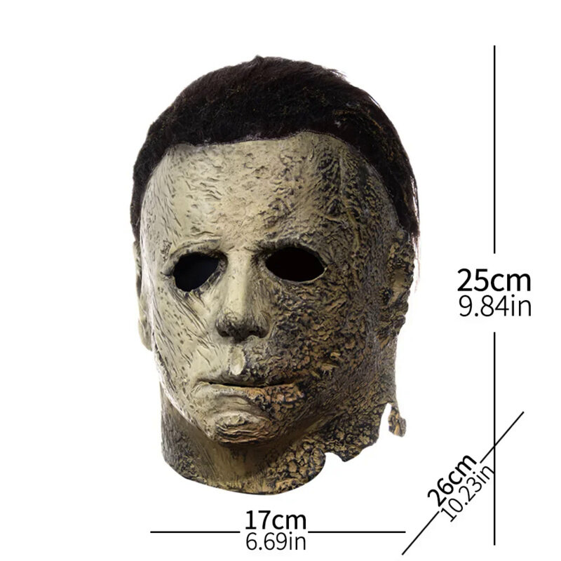 Neue Halloween endet Michael Myers Horror maske Cosplay blutige gruselige Dämon Killer Latex Helm Party Karneval Kostüm Requisiten