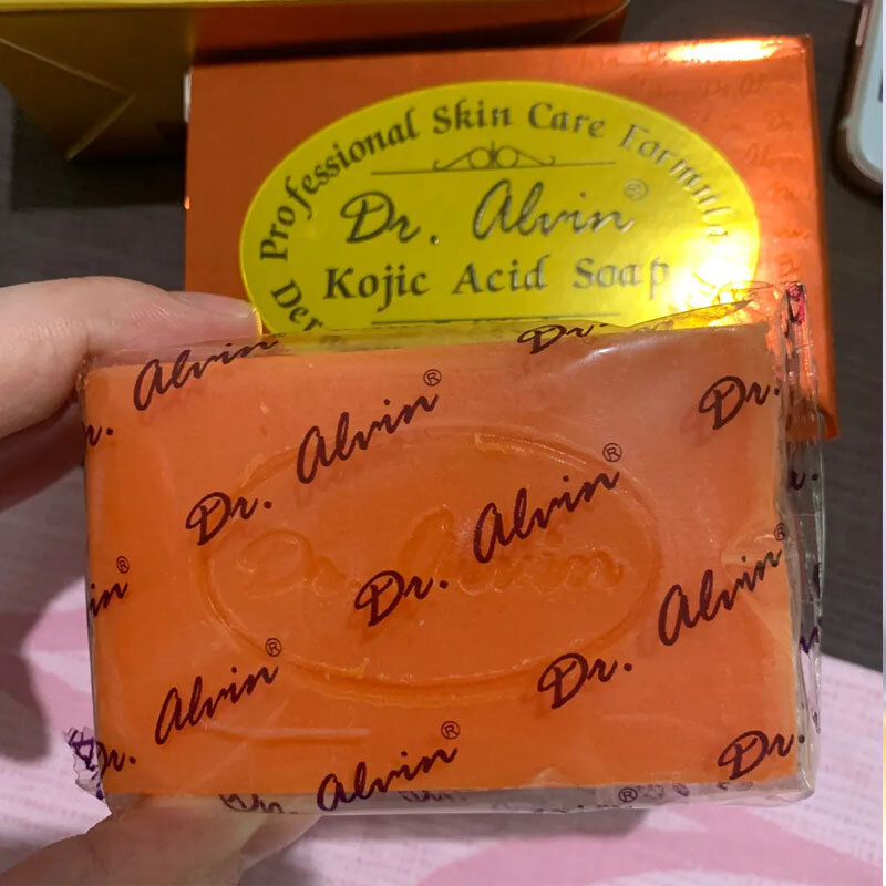 Dr Alvin Skin Whitens Kojic Acid Soap Removal Black Spot And Blemishes 135g Fair, delicate, Smooth Brightening Skin