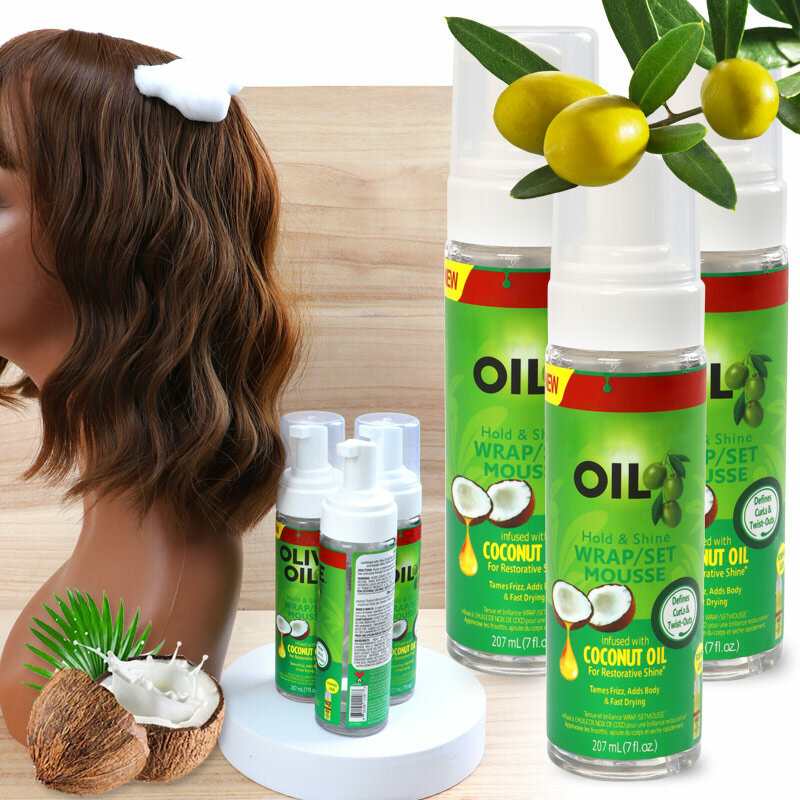 Volumizing Haar mousse für Frauen und Männer Verdickung und Styling Anti-Frizz Schaum Mousse Olivenöl Haar Mousse weiches und glänzendes Haar