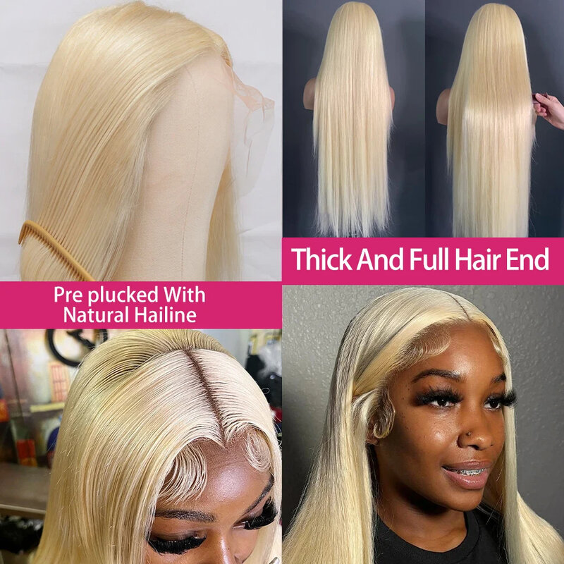 Colored 613 Blonde Wig Straight HD Lace Wig 13x6 Human Hair Wigs 13x4 Lace Front Wig Glueless Brazilian Hair Wigs For Women Sale