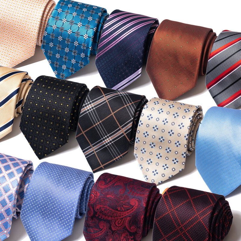 Cravatte da sposa di alta qualità per uomo Fashion New Style Blue Strip Print cravatte accessori per abbigliamento da ufficio quotidiano regalo per uomo